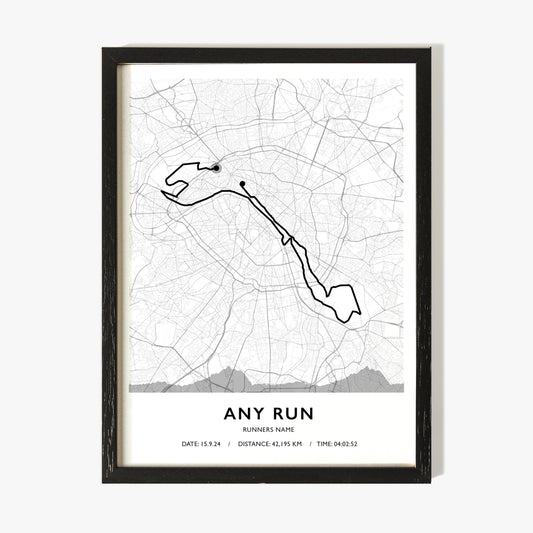 Route Map Art For Runners